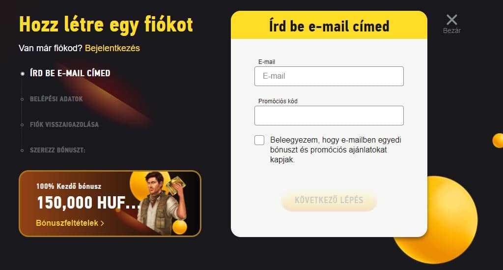 fezbet regisztráció Fezbet promóciós kód